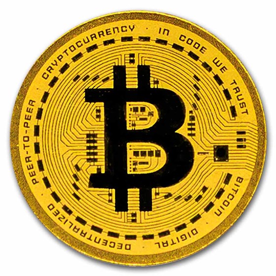 Buy 1/1000 oz Gold Bitcoin Round (Gift Box, In Assay) APMEX