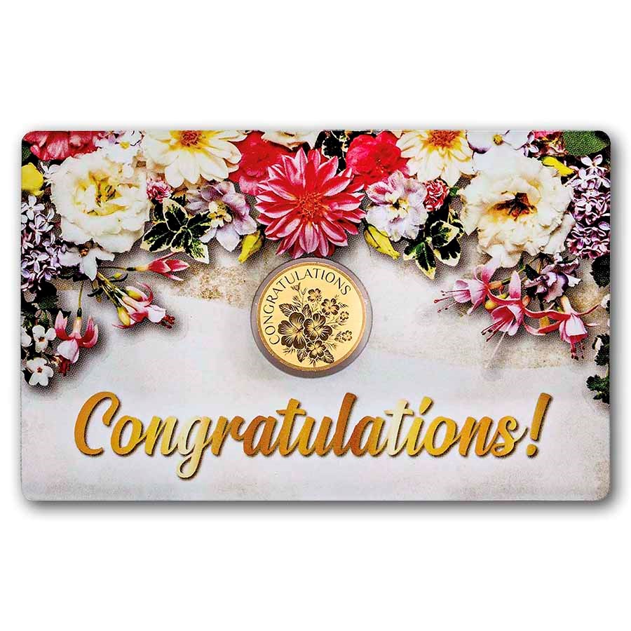 1/1000 oz Gold Round - Congratulations Blume (In Assay)