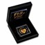 1/1000 oz Gold Shaped Heart - I love You (w/Box & COA)