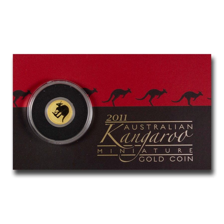 1/2 Gram AUS Gold Kangaroo Mini Roo BU (Random Year, Assay Card)