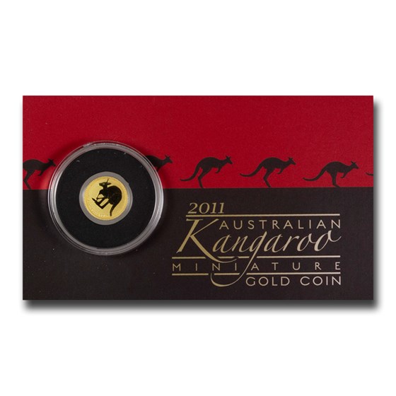 1/2 Gram AUS Gold Kangaroo Mini Roo BU (Random Year, Assay Card) 1/2 Gram AUS Gold Kangaroo Mini Roo BU (Random Year, Assay Card)