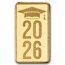 1/2 gram Gold Bar - 2026 Graduation (Colorful Caps In TEP)