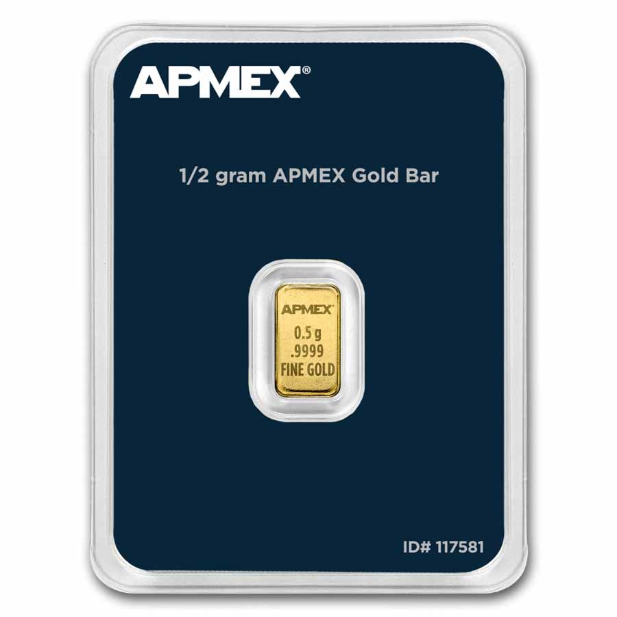 Buy 1/2 gram Gold Bar APMEX (TEP) APMEX