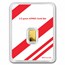 1/2 gram Gold Bar - APMEX (w/Candy Cane Stripes Card, In TEP)