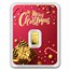 1/2 gram Gold Bar - APMEX (w/Elegant Christmas Card, In TEP)