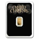 1/2 gram Gold Bar - APMEX (w/Merry Christmas, Black, In TEP)