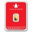 1/2 gram Gold Bar - APMEX (w/Red Merry Christmas Card, In TEP)