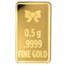 1/2 gram Gold Bar - Candy Cane (w/Red Ornament Card, In TEP)