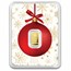 1/2 gram Gold Bar - Christmas Tree (w/Red Ornament Card, In TEP)