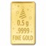 1/2 gram Gold Bar - Happy Birthday (Confetti Card TEP)