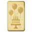 1/2 gram Gold Bar - Happy Birthday (Confetti Card TEP)