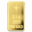 1/2 gram Gold Bar - Holy Cross (w/Star of Bethlehem Card, In TEP)