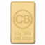 1/2 gram Gold Bar in TEP -Coinbuster - MTB