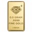 1/2 gram Gold Bar in TEP - Sonic the Hedgehog 35th Anniversary