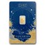 1/2 gram Gold Bar - PAMP Suisse Zodiacs: Aquarius