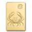 1/2 gram Gold Bar - PAMP Suisse Zodiacs: Cancer