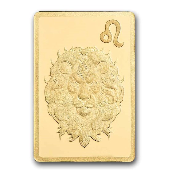 1/2 gram Gold Bar - PAMP Suisse Zodiacs: Leo