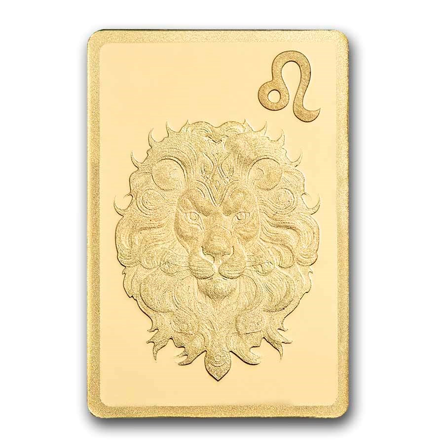 1/2 gram Gold Bar - PAMP Suisse Zodiacs: Leo