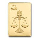 1/2 gram Gold Bar - PAMP Suisse Zodiacs: Libra