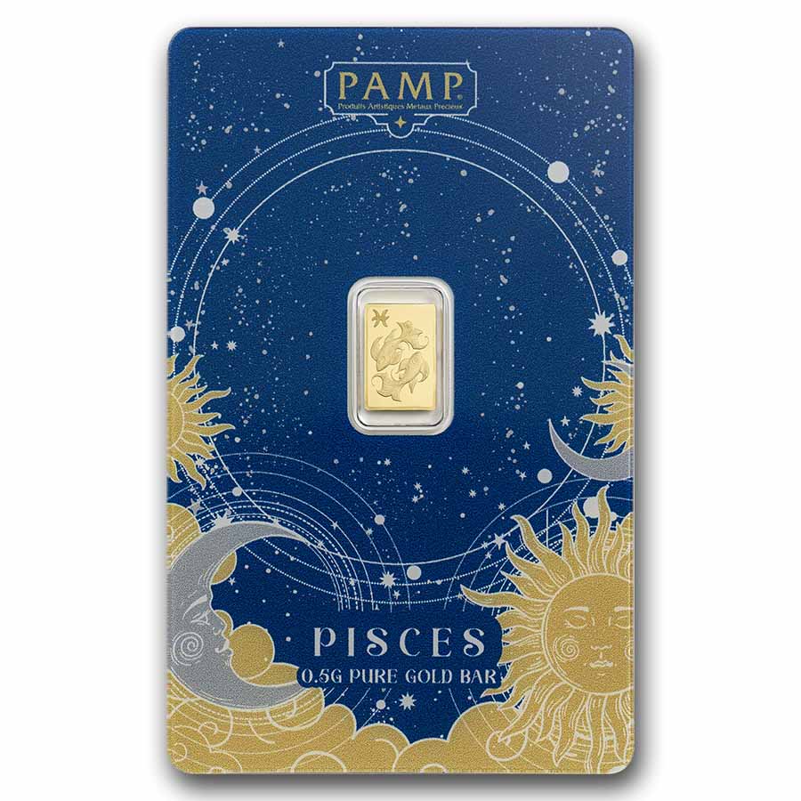 1/2 gram Gold Bar - PAMP Suisse Zodiacs: Pisces | eBay