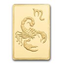1/2 gram Gold Bar - PAMP Suisse Zodiacs: Scorpio