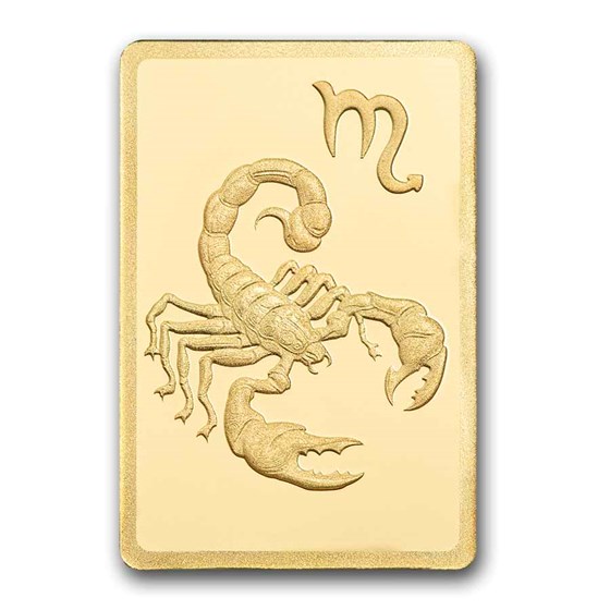 1/2 gram Gold Bar - PAMP Suisse Zodiacs: Scorpio