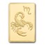 1/2 gram Gold Bar - PAMP Suisse Zodiacs: Scorpio