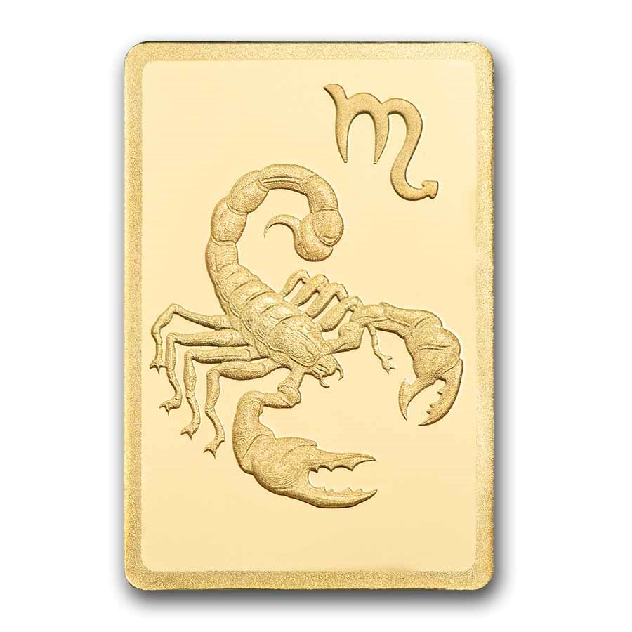 1/2 gram Gold Bar - PAMP Suisse Zodiacs: Scorpio