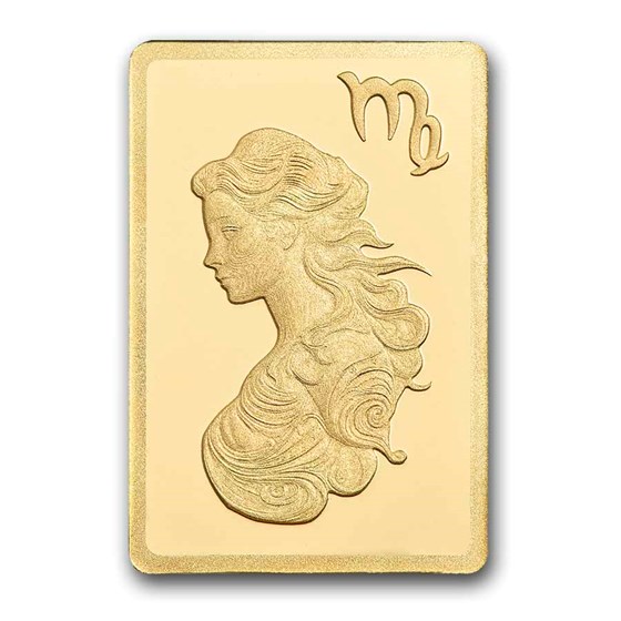 1/2 gram Gold Bar - PAMP Suisse Zodiacs: Virgo