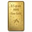 1/2 gram Gold Bar - Peanuts® 60 Years of Charlie Brown Christmas