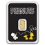 1/2 gram Gold Bar - Peanuts® Snoopy (75th Anniversary)