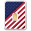 1/2 gram Gold Bar - United States Flag & Statue of Liberty