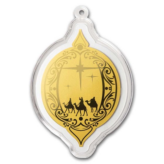 1/2 gram Gold Foil - Christmas Nativity Ornament 1/2 gram Gold Foil - Christmas Nativity Ornament