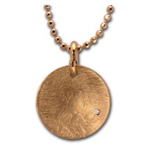 Buy 1/2 gram Gold Pendant with a Real Diamond | APMEX