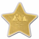 1/2 gram Gold Star - 2023 Merry Christmas Ornament