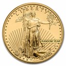 1/2 oz Burnished American Gold Eagle (Random Year, w/Box & COA)