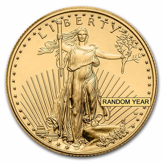 1/2 oz Burnished American Gold Eagle (Random Year, w/Box & COA) 1/2 oz Burnished American Gold Eagle (Random Year, w/Box & COA)