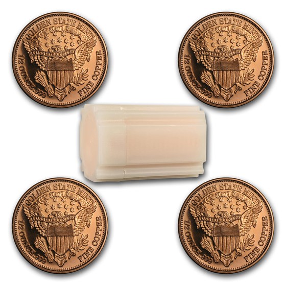 Buy 1/2 oz Copper Round - Random Design (20 count tube) | APMEX