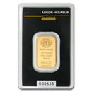1/2 oz Gold Bar - Argor-Heraeus (In Assay)