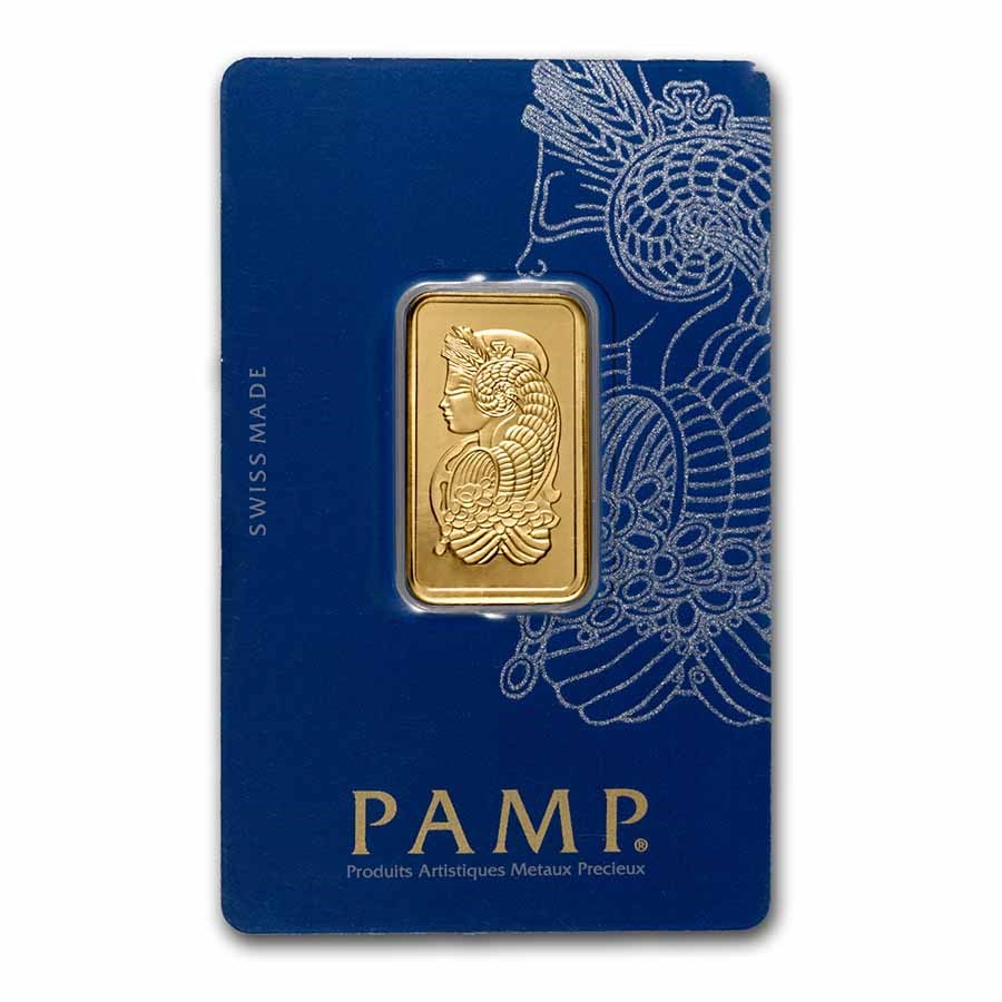 1/2 oz Gold Bar - PAMP Lady Fortuna Veriscan® (In Assay)