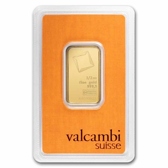 1/2 oz Gold Bar - Valcambi (In Assay)