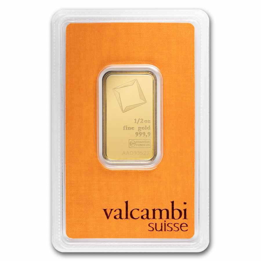 1/2 oz Gold Bar - Valcambi (In Assay)