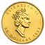 1/2 oz Gold Canadian Maple Leaf (Abrasions)