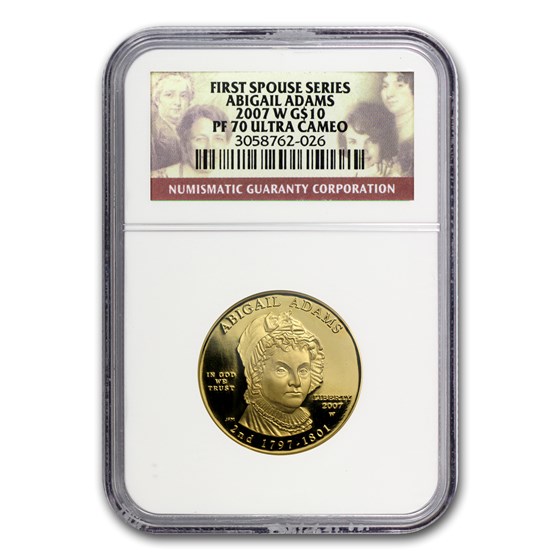 1/2 oz Gold First Spouse Coins PF-70 NGC (Random) 1/2 oz Gold First Spouse Coins PF-70 NGC (Random)
