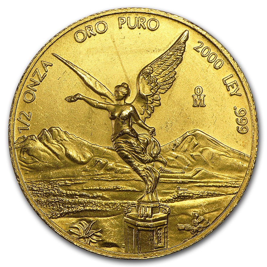 1/2 oz Gold Mexican Libertad (Random, Abrasions)
