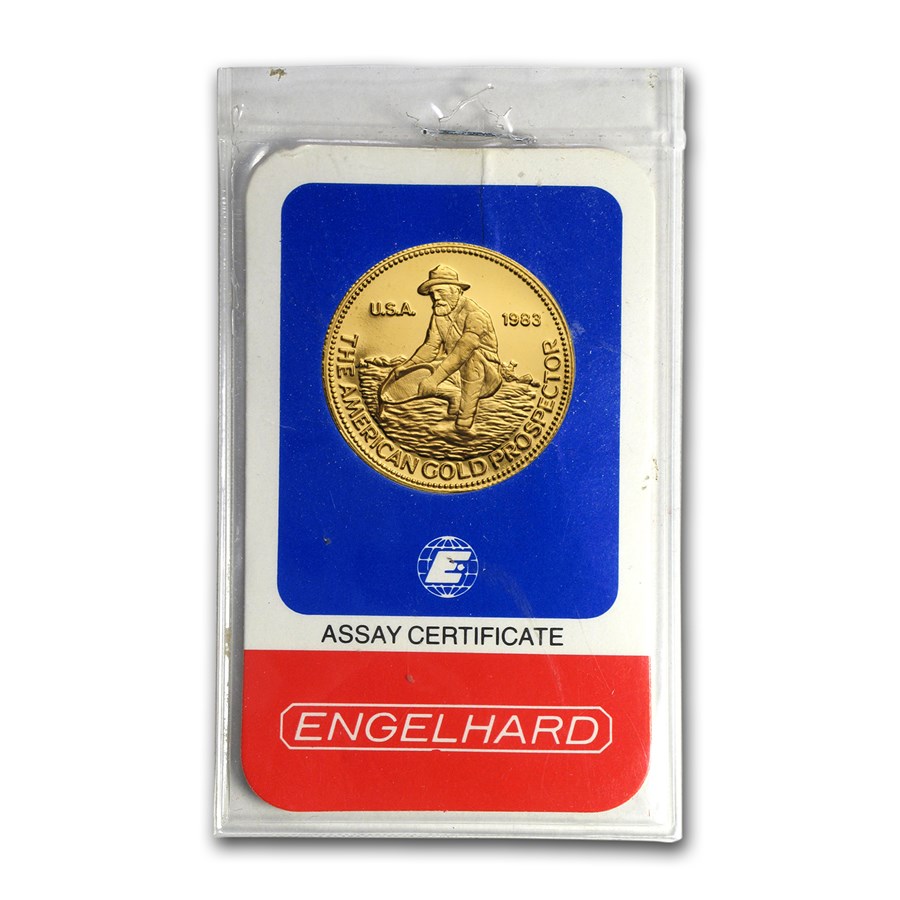 1/2 oz Gold Round - Engelhard (Prospector, In Assay)