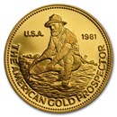 1/2 oz Gold Round - Engelhard (Prospector)