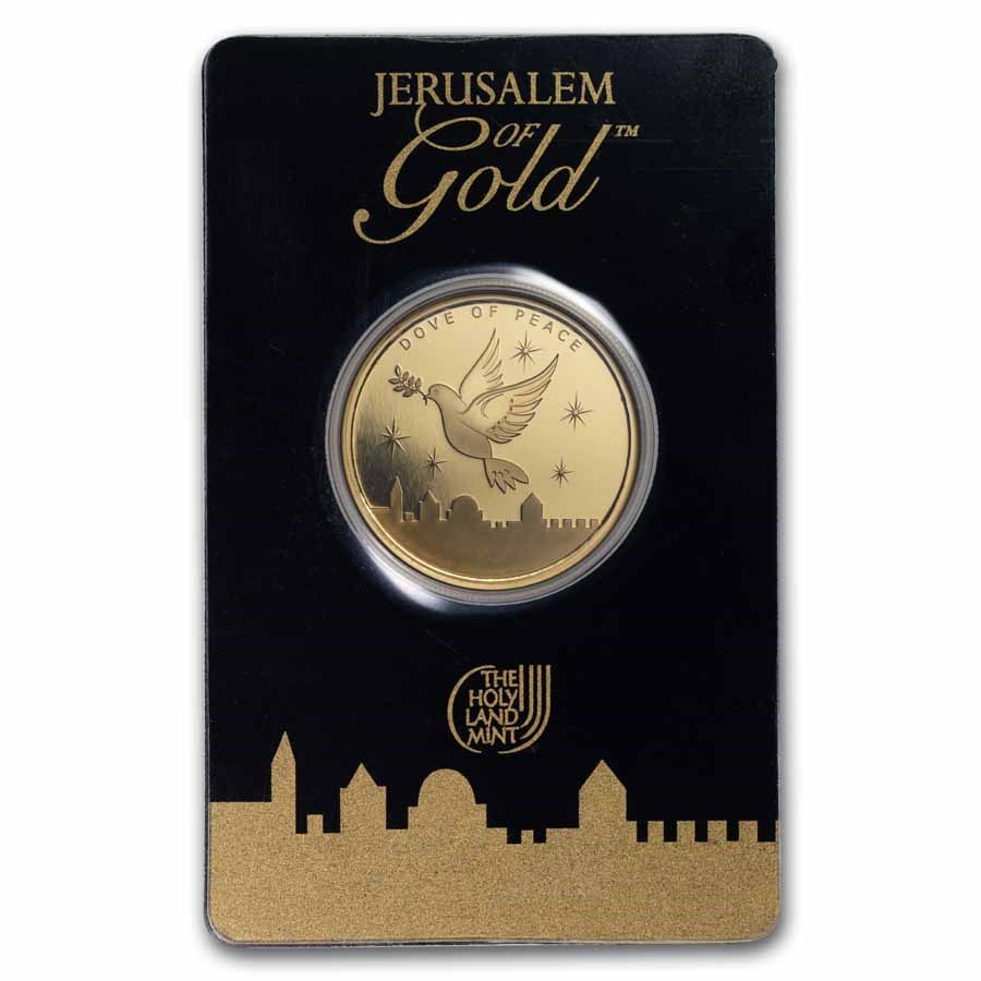 1/2 oz Gold Round - Holy Land Mint Dove of Peace (2025, In Assay)