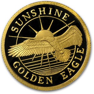 1/2 oz Gold Round - Sunshine Minting/Mining (Golden Eagle) 1/2 oz Gold Round - Sunshine Minting/Mining (Golden Eagle)