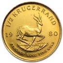 1/2 oz Gold South African Krugerrand (Abrasions)